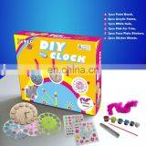 DIY Painting Your Own Wooden Wall Clock for Kids With Color Paints thumbnail-1