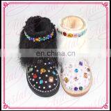 Aidocrystal 2017 New Design Fashion Women Winter Warm Ankle Rhinestone Snow Boots With Fur thumbnail-3