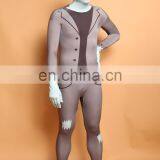 Unisex Adult Gray Slender Man Second Skin Zentai Suits Cosplay Dress