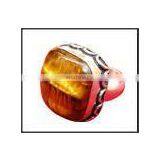 SINGLE STONE Alloy Metal Ring thumbnail-1