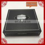 High-end black color cardboard luxury boxes garment