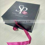 Black Color Cmyk Printing Logo Ribbon Folding Packing Boxes thumbnail-4