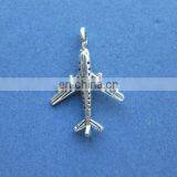 Made in China Antique Silver Wholesale 23mm x 15mm Airplane Charms