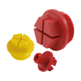 Hydraulic Gas Pneumatic Cylinder Plastic Sealing Threaded Plugs With O Ring for NPT BSP UNF Metric JIC Threads thumbnail-2