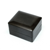 Wooden Ring Box Painting in Red Glossy, Wrapped Black PU Inside, With Screen Printing Logo thumbnail-5