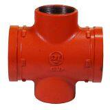 Ductile Iron Pipe Fittings Threaded Reducing Cross