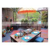 Outdoor Plastic Decorative Rainbow Color Stripe Patio Rugs for Home and Hotel thumbnail-2