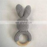 Newborn Gift Eco-friendly Crochet Hand Knitted Cotton Baby Rattle Toys thumbnail-6
