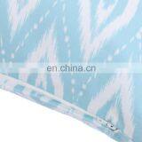 Turquoise Printed Decorative Cotton Canvas Pillow Sofa Throw With Cute Pom thumbnail-4