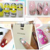 3D shining NFC nail sticker / finger nail tag with led flash light