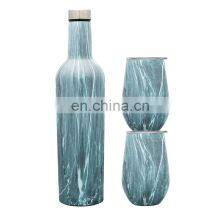 Custom Stainless Steel Insulated 25 oz Wine Tumbler and Two 12 oz Red Wine Bottle Set With Luxury Gift Box thumbnail-1