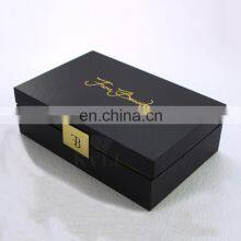 Custom Logo Tag Lock Beauty Set Gift Box Luxury Cosmetic Perfume Box With Velvet ps Tray