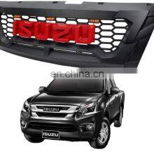 GELING REPLACEMENT GRILL WITH LED LIGHTS Black Completely Furnished Front Grille For ISUZU DMAX'2019 thumbnail-1