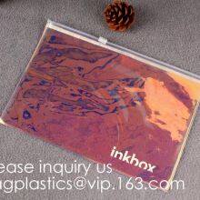 Cosmetic Makeup Bags, Frosted Promotional Frosted Makeup Cosmetic Bag Cloth Packaging With Slider Zip-Lock thumbnail-4