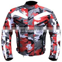Wholesale Factory Price 100% Polyester Waterproof Cordura Camo Motorcycle Jacket Auto Racing Motorbike Jackets