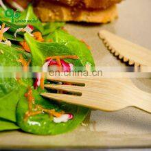 Yada China Wood Biodegradable Bamboo Cutlery Set Disposable Bamboo Knife Fork Spoon Cutlery Set Travel Knife Set thumbnail-3