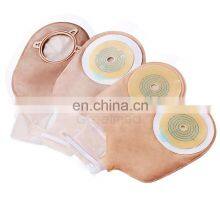 Wholesale Price Single Use Medical Disposable 45mm 57mm 70mm Stoma Ostomy Colostomy Bag With Clip