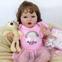 22-inch New Reborn Doll Pure Hand Painted Simulation Baby Doll Soft Realistic Reborn Baby Toys thumbnail-5