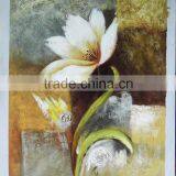 Handmade Home Decor Artwork White Daisy Oil Painting on Canvas thumbnail-2