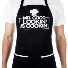 Funny Apron for Men, 2 Large Pockets One Size Fits All Chef Apron for Grilling, Cooking, BBQ Accessories