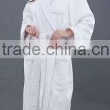 super absorbent hotel diamond jacquard with weave wholesale cheap white bathrobe