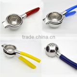 New High quality orange squeezer strong Stainless Steel 304 Manual Juicer Lemon Squeezer with Silicone Handles 415g