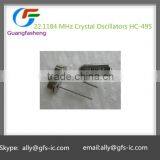 (IC Supply Chain) 22.1184 MHz Crystal Oscillators HC-49S