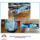 Manual Open Artwork Printed Foldable Umbrella