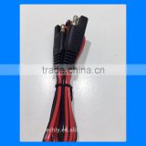 Custom 300V 105C 18AWG 2 core Wire Both End Crimp Molding SAE Power Cable