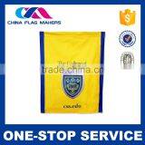 Newest Oem Design Custom Printing Logo Blue White Yellow Flag thumbnail-1