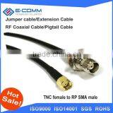 Bulk Buying RP-SMA Male Female Pin Connector Switch TNC Female Jack Jumper Cable RG58 50CM 20" Adapter