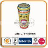 Hot Sale Coffee Round Tin Box