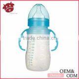 China Roupas Infantil BPA-free Baby Food Grade Silicone Feeding Bottle, Silicone Baby Bottle