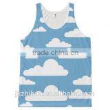 Wholesale Plain Cheap Blue and White Seamless Tank Top for no Gender thumbnail-1