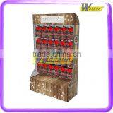 Latest Colorful Printing Custom Cardboard Peg Display Rack for Scarf Hook Cardboard Display Stand