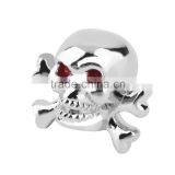 Sliver Universal Fancy Pirate Skull Tire Tyre Air Valve Stem Caps for Auto Car Truck Motorcycle Bike Wheel Rims thumbnail-5