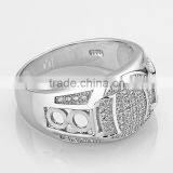 CYW Zircon Ring for Men Fashionable Jewelry Micro Inlays Design Men's Rings thumbnail-3