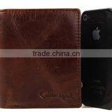 Top Grade Unique Design Handmade Genuine Leather Men's Rfid Wallet thumbnail-2