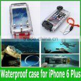 2015 New Arrival Waterproof 40M Underwater Anti-reflection Window Glass Housing Case Cover for 6 Plus 5.5inch thumbnail-1