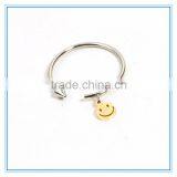 Hot New Products Whoesale Stainless Steel Ring Smile Charm Ring thumbnail-1