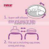 FARLIN GuLu GuLu2 BPA Free Water Cup With Handle and Straw 240ml Baby Sippy Cup Training Cup thumbnail-6