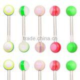 TR01062 Resin Printed Body Jewelry Fake Tongue Piercing thumbnail-2