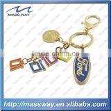 Souvenir Custom Lovely Funny Fish Shape Soft Enamel Metal Key Chain thumbnail-6