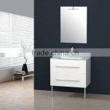 Modern Bathroom Cabinets With Super White Tempered Glass Basin thumbnail-1