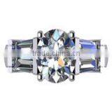 35 Mm Solitaire With Accent Engagement Ring Mount036-6 thumbnail-1