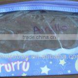 PVC Full Clear Plastic Cosmetic Bag Standing up Pouch W/Zipper thumbnail-1