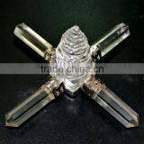 Wholesale Of Chakra Energy Generator : Crystal Shreeyantra 4 Point Energy Generator Tool
