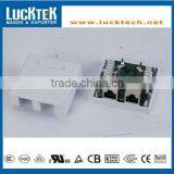 Cat.5e RJ45 2Port Surface Mount Box With P.C.B Jack thumbnail-1