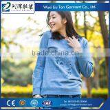 Women T-shirt 100% Cotton Knit Wear Oem Supplier thumbnail-1