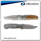S/S3cR13 + Aluminum Wooden Handle Folding Utility Lock Knife thumbnail-1